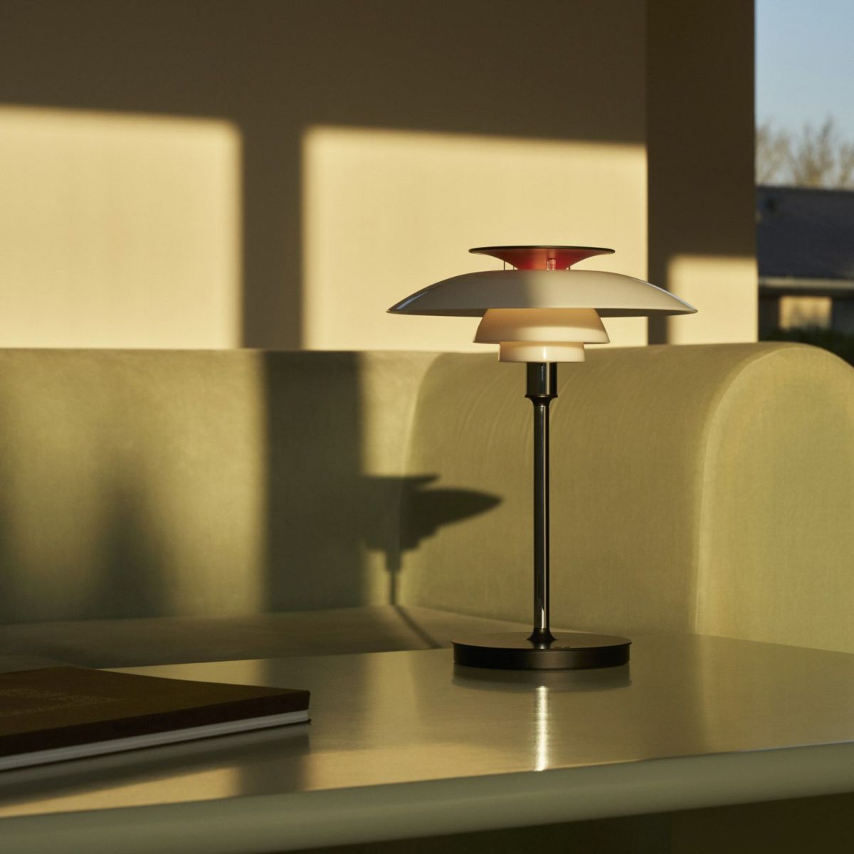 Louis Poulsen ルイスポールセン PH 80 Portable ポータブル LED テーブルランプ スタンドライト Φ230mm （シルヴァー・クローム） ポール・ヘニングセン