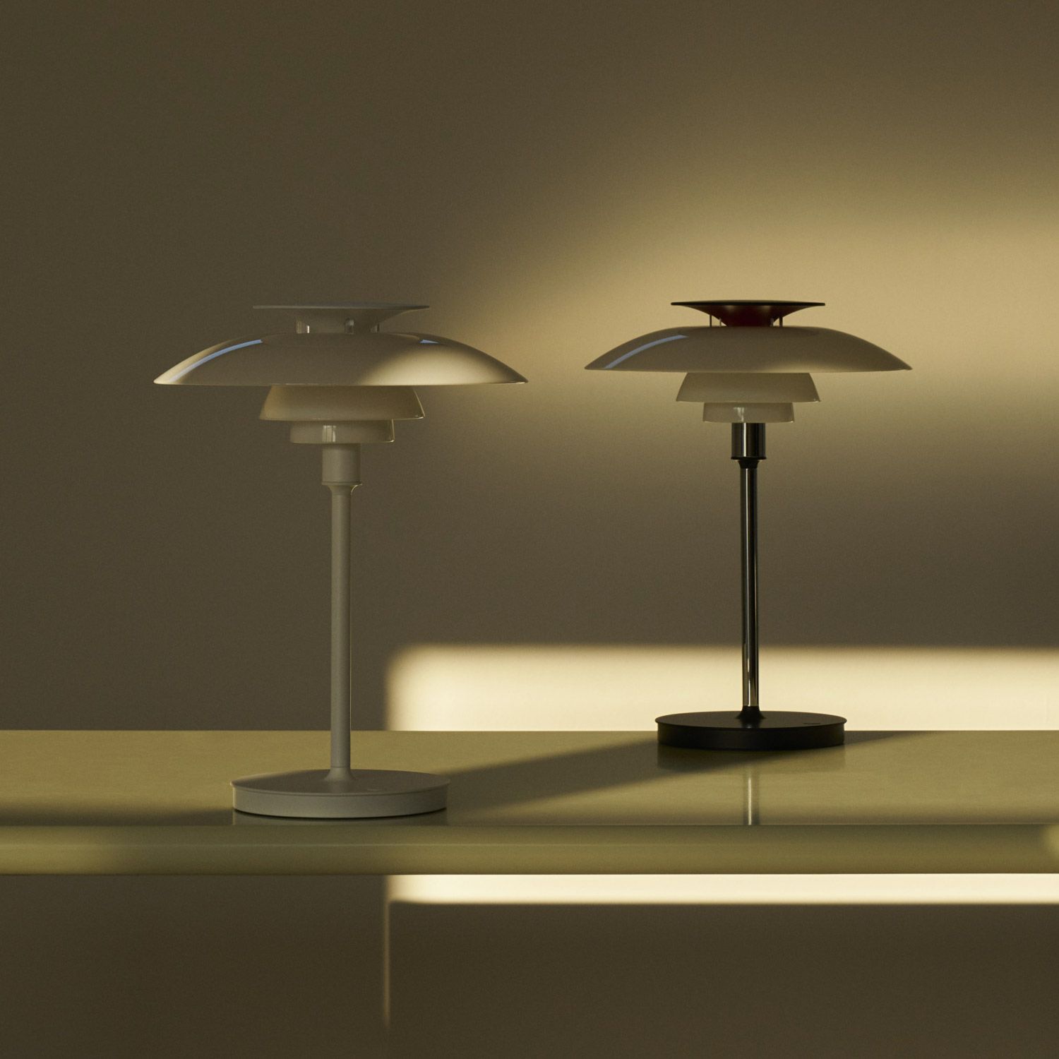 Louis Poulsen ルイスポールセン PH 80 Portable ポータブル LED テーブルランプ スタンドライト Φ230mm （シルヴァー・クローム） ポール・ヘニングセン