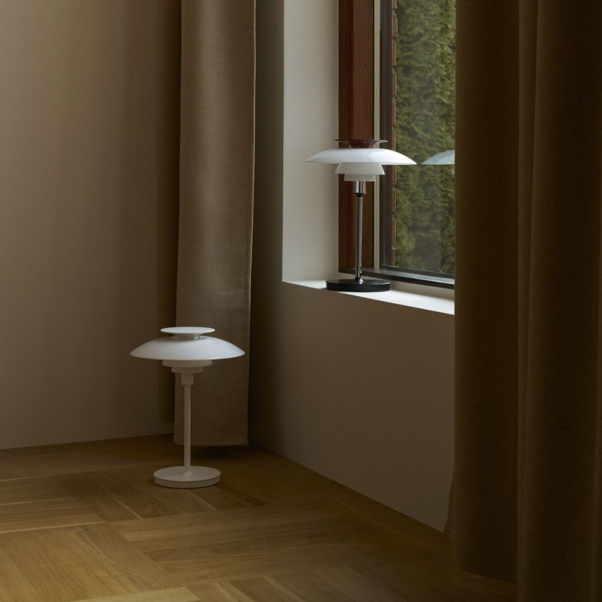 Louis Poulsen ルイスポールセン PH 80 Portable ポータブル LED テーブルランプ スタンドライト Φ230mm （シルヴァー・クローム） ポール・ヘニングセン