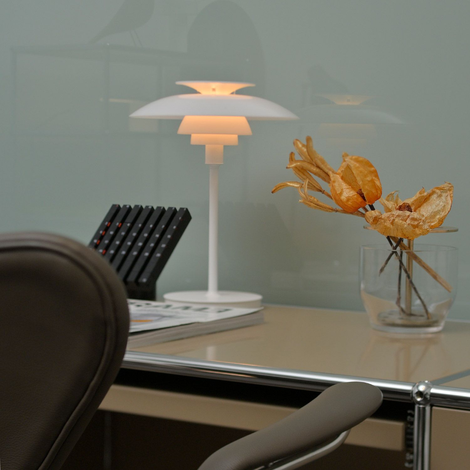 Louis Poulsen ルイスポールセン PH 80 Portable ポータブル LED テーブルランプ スタンドライト Φ230mm （シルヴァー・クローム） ポール・ヘニングセン