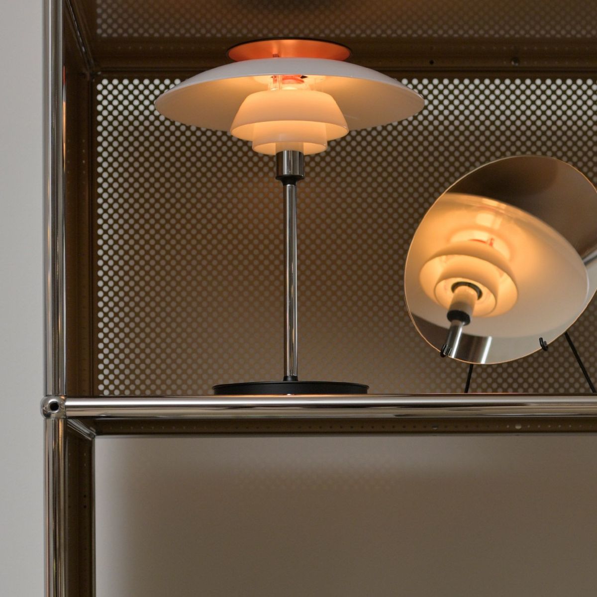 Louis Poulsen ルイスポールセン PH 80 Portable ポータブル LED テーブルランプ スタンドライト Φ230mm （シルヴァー・クローム） ポール・ヘニングセン