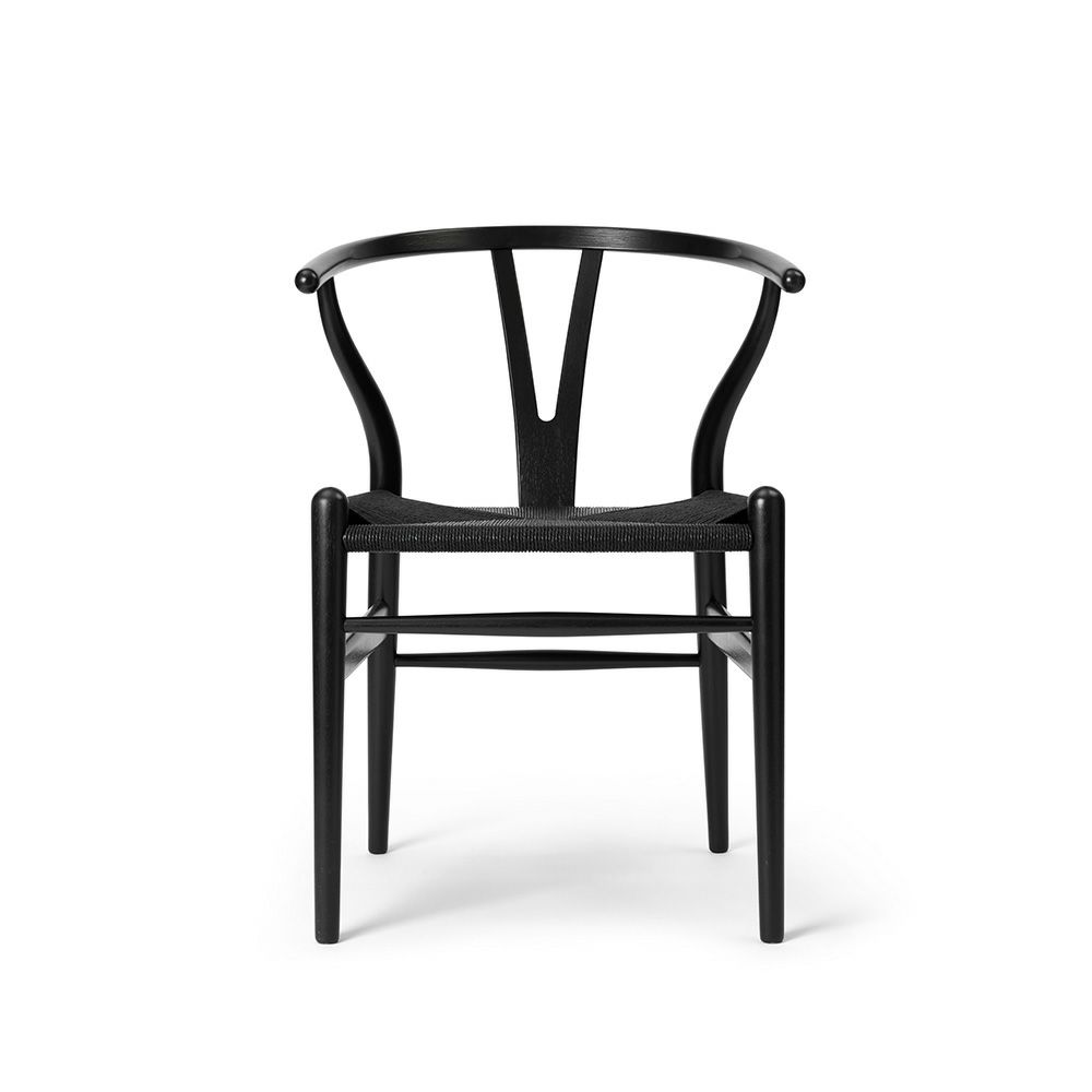 Carl Hansen & Son カール・ハンセン＆サン CH24 Yチェア （ワイチェア） ユーカリ ブラック ブラックペーパーコード デザイン：ハンス・J・ウェグナー