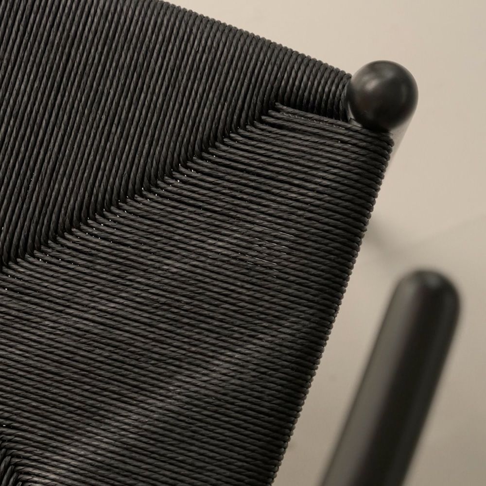 Carl Hansen & Son カール・ハンセン＆サン CH24 Yチェア （ワイチェア） ユーカリ ブラック ブラックペーパーコード デザイン：ハンス・J・ウェグナー