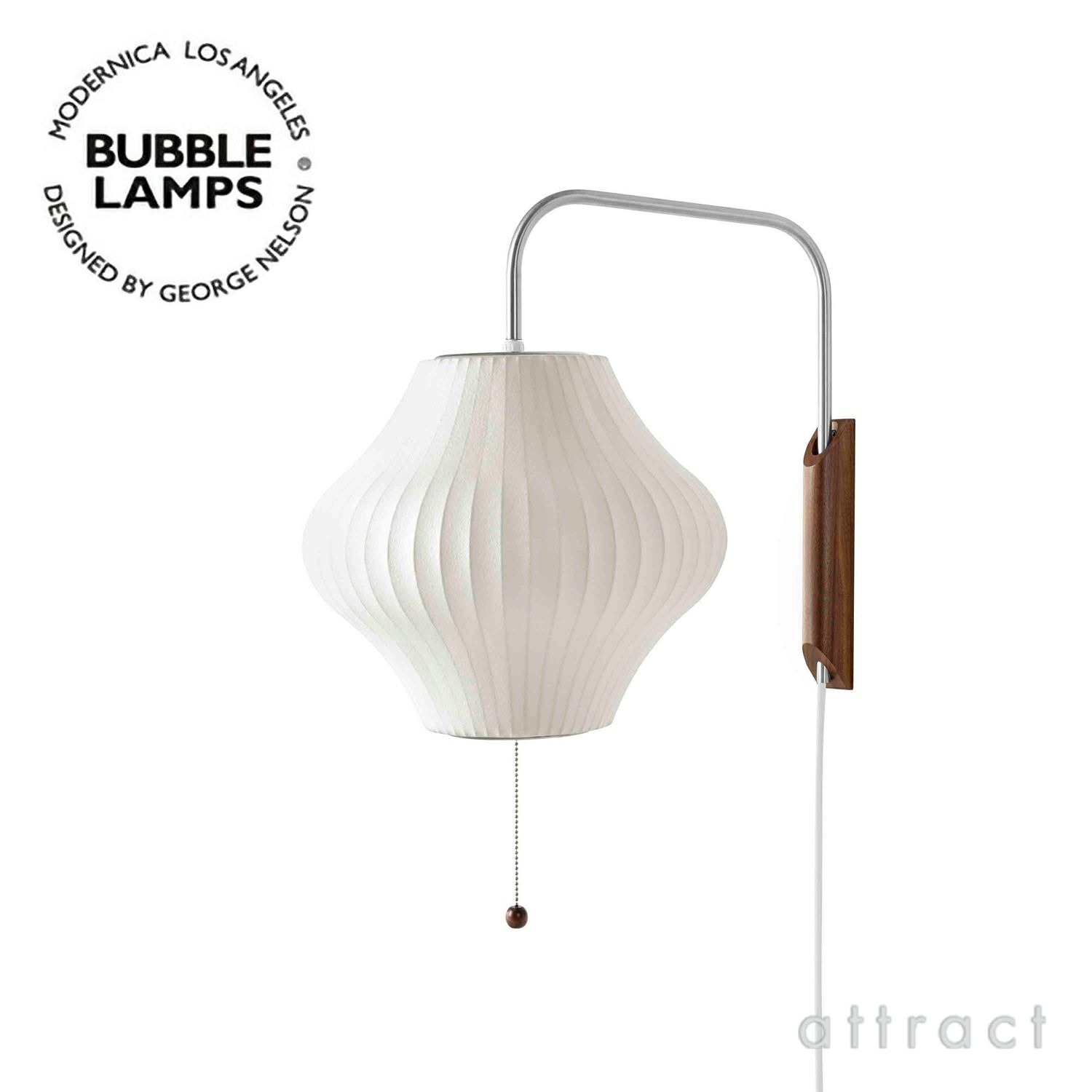 Herman Miller ハーマンミラー BUBBLE LAMPS バブルランプ Pear Wall Scone ペア ウォールランプ ワンサイズ デザイン：ジョージ・ネルソン