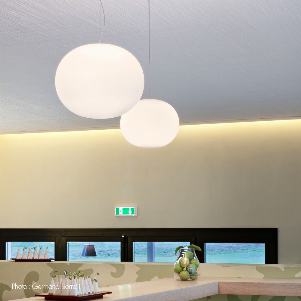 FLOS フロス GLO-BALL S MINI グローボール S ミニ ペンダントランプ Φ112mm カラー：ホワイト デザイン：ジャスパー・モリソン