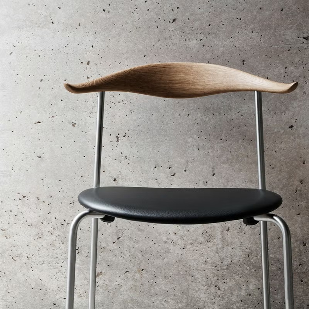 Carl Hansen & Son カール・ハンセン＆サン CH88P オーク （オイルフィニッシュ） ブラックフレーム 張座：レザー（Thor） デザイン：ハンス・J・ウェグナー