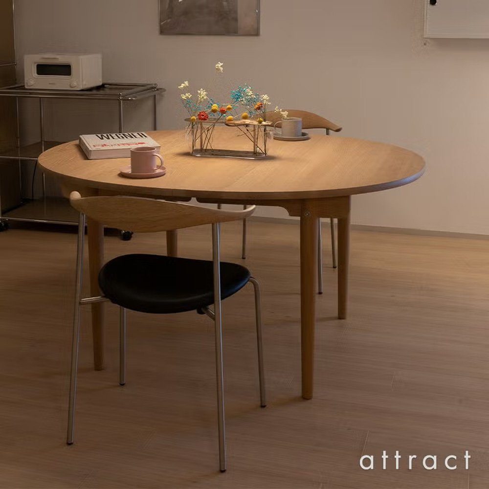 Carl Hansen & Son カール・ハンセン＆サン CH88P オーク （オイルフィニッシュ） ブラックフレーム 張座：レザー（Thor） デザイン：ハンス・J・ウェグナー