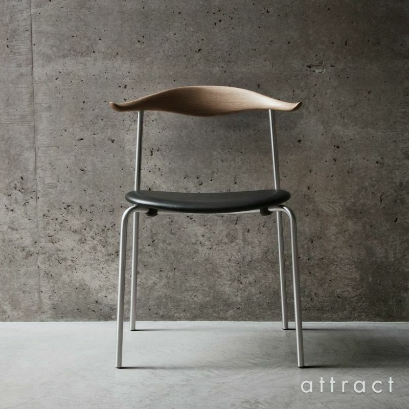 Carl Hansen & Son カール・ハンセン＆サン CH88P オーク （ソープフィニッシュ） ブラックフレーム 張座：レザー（Thor） デザイン：ハンス・J・ウェグナー