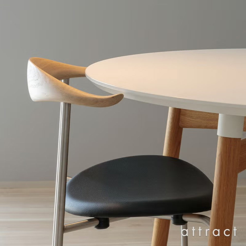 Carl Hansen & Son カール・ハンセン＆サン CH88P オーク （ソープフィニッシュ） ブラックフレーム 張座：レザー（Thor） デザイン：ハンス・J・ウェグナー