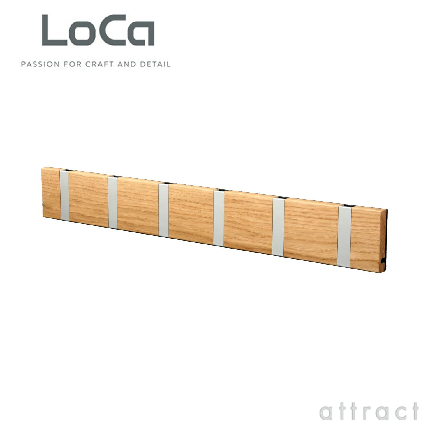 LoCa ロカ KNAX Horizontal 6 ナックス ホリゾンタル 6 ウォールハンガー コートハンガー カラー：2色 デザイン：ハリット＆ソーレンセン