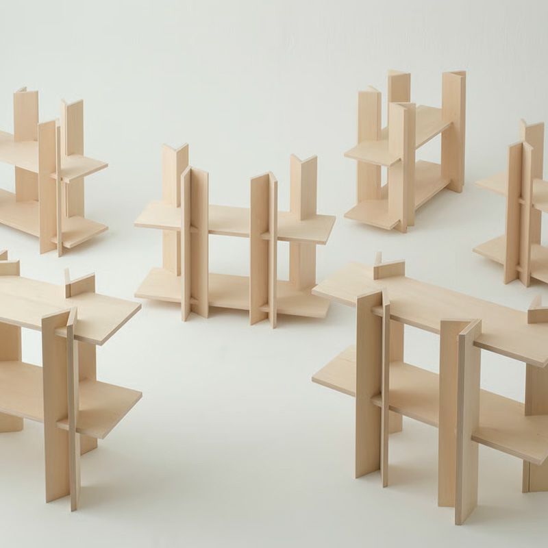 more trees モア・トゥリーズ KODACHI こだち コダチ シェルフ 棚 シナ合板 デザイン：隈 研吾