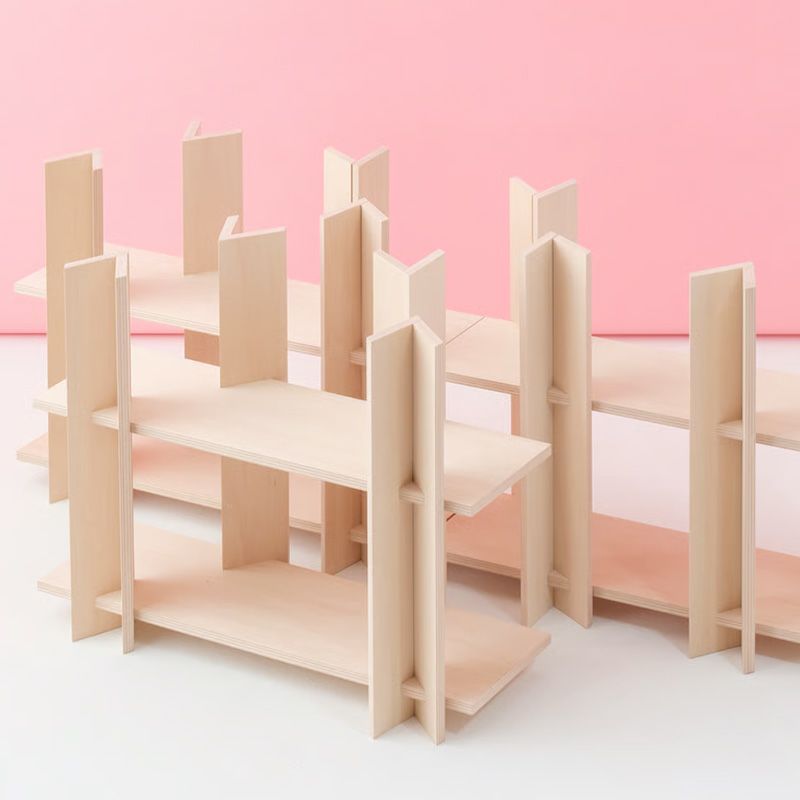 more trees モア・トゥリーズ KODACHI こだち コダチ シェルフ 棚 シナ合板 デザイン：隈 研吾