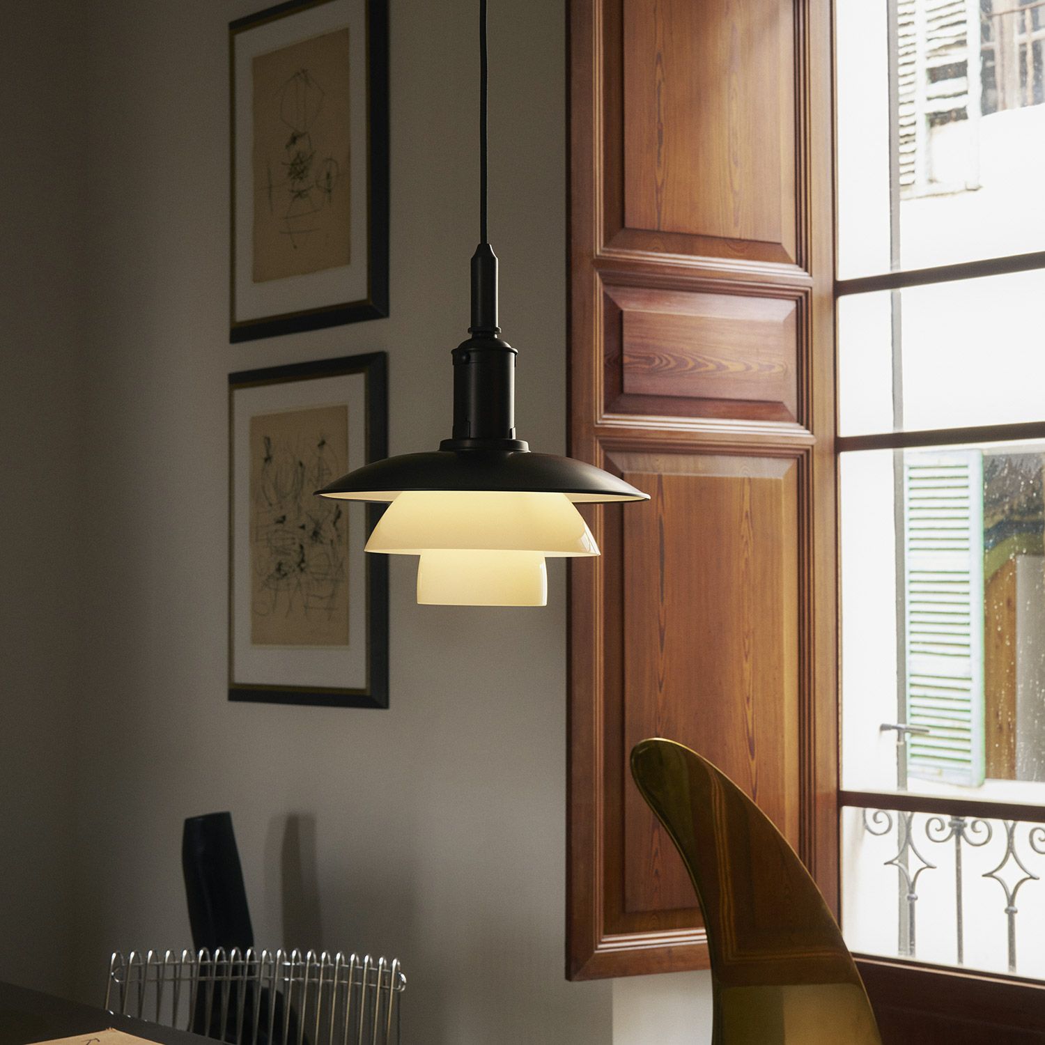 Louis Poulsen ルイスポールセン PH 3/3 Aged Brass Opal Pendant PH 3